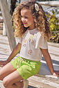 Conjunto de blusa em malha fresh com shorts em blend de viscose 93228 Infanti Infantil Menina Conjunto de blusa em malha fresh com shorts em blend de viscose 93228 Infanti Infantil Menina