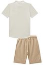 Conjunto de bata em meia malha e bermuda em linho santorine com elastano 98829 Johnny Fox Teen Menino Conjunto de bata em meia malha e bermuda em linho santorine com elastano 98829 Johnny Fox Teen Menino