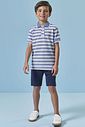Conjunto de camisa polo em malha brizza e bermuda em sarja girassol com elastano 96015 LucBoo Infantil Menino Conjunto de camisa polo em malha brizza e bermuda em sarja girassol com elastano 96015 LucBoo Infantil Menino