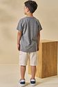 Conjunto de camiseta em meia malha e bermuda em linho santorine com elastano 97176 LucBoo Infantil Menino Conjunto de camiseta em meia malha e bermuda em linho santorine com elastano 97176 LucBoo Infantil Menino