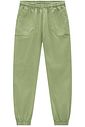 Calça jogger em sarja com elastano 92486 Infanti Infantil Menina