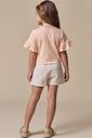 Conjunto de blusa em meia malha com short saia em moletom sem pelúcia 96922 Infanti Infantil Menina