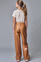 Calça wide leg em couro sintético 90347 Lilimoon Teen Menina Calça wide leg em couro sintético 90347 Lilimoon Teen Menina