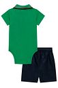 Conjunto de body polo em piquet com elastano e bermuda em linho santorine com elastano 98005 LucBoo Bebê Menino Conjunto de body polo em piquet com elastano e bermuda em linho santorine com elastano 98005 LucBoo Bebê Menino