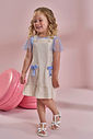 Conjunto de blusa em suedine e tule com elastano e salopete em linho santori com elastano. 96878 Kukiê Infantil Menina Conjunto de blusa em suedine e tule com elastano e salopete em linho santori com elastano. 96878 Kukiê Infantil Menina