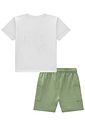 Conjunto de camiseta em meia malha e bermuda em moletwill com elastano 95482 Johnny Fox Teen Menino Conjunto de camiseta em meia malha e bermuda em moletwill com elastano 95482 Johnny Fox Teen Menino