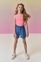 Shorts em jeans com elastano 94991 Vic Teen Menina