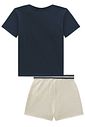 Conjunto de blusa em cotton e short saia em moletom sem pelúcia 97465 Vic Teen Menina Conjunto de blusa em cotton e short saia em moletom sem pelúcia 97465 Vic Teen Menina