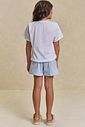 Conjunto de camiseta comfy em meia malha e shorts em sarja com elastano 96303 Lilimoon Teen Menina Conjunto de camiseta comfy em meia malha e shorts em sarja com elastano 96303 Lilimoon Teen Menina