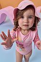 Conjunto de maiô e chapéu em malha com proteção UV50+ 96249 Kukiê Bebê Menina Conjunto de maiô e chapéu em malha com proteção UV50+ 96249 Kukiê Bebê Menina