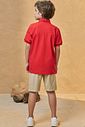 Conjunto de camisa polo em piquet com elastano e bermuda em cotton jeans com elastano 95770 Johnny Fox Teen Menino Conjunto de camisa polo em piquet com elastano e bermuda em cotton jeans com elastano 95770 Johnny Fox Teen Menino