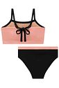 Conjunto de biquíni com top em malha poliamida e calcinha tradicional em malha Uv Dry  50+ 92862 Lilimoon Teen Menina