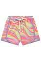 Shorts em nylon com elastano 99003 Kukiê Infantil Menina
