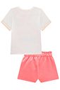 Conjunto de blusa em meia malha e shorts em moletom sem pelúcia 99378 Kukiê Infantil Menina Conjunto de blusa em meia malha e shorts em moletom sem pelúcia 99378 Kukiê Infantil Menina
