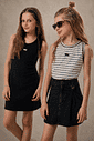 Vestido em canelado liz 95585 Vic Teen Menina