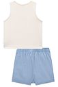 Conjunto de regata em poliamida e short saia em tricoline com elastano 92915 Vic Teen Menina Conjunto de regata em poliamida e short saia em tricoline com elastano 92915 Vic Teen Menina