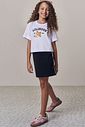 Vestido em canelado liz e blusa de sobreposição em meia malha 98203 Lilimoon Teen Menina Vestido em canelado liz e blusa de sobreposição em meia malha 98203 Lilimoon Teen Menina
