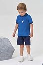 Conjunto de caisa polo em piquet com elastano e bermuda em sarja girassol com elastano 95433 Johnny Fox Teen Menino