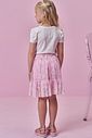 Conjunto de blusa em canelado e saia em tule com elastano (com shorts embutido) 99665 Kukiê Infantil Menina Conjunto de blusa em canelado e saia em tule com elastano (com shorts embutido) 99665 Kukiê Infantil Menina