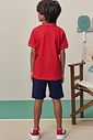 Conjunto de camisa polo em meia malha e bermuda em sarja girassol com elastano 98433 LucBoo Infantil Menino Conjunto de camisa polo em meia malha e bermuda em sarja girassol com elastano 98433 LucBoo Infantil Menino