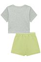 Conjunto de blusa em meia malha e short saia em moletom sem pelúcia 92681 Lilimoon Teen Menina Conjunto de blusa em meia malha e short saia em moletom sem pelúcia 92681 Lilimoon Teen Menina
