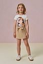 Short saia em sarja com elastano 96344 Infanti Infantil Menina