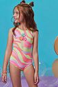 Maiô em malha com proteção UV50+ 98980 Kukiê Infantil Menina Maiô em malha com proteção UV50+ 98980 Kukiê Infantil Menina