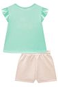 Conjunto de blusa em meia malha e shorts em moletom linho sem pelúcia 98380 Kukiê Infantil Menina Conjunto de blusa em meia malha e shorts em moletom linho sem pelúcia 98380 Kukiê Infantil Menina