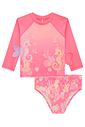 Conjunto de blusa e calcinha em malha UV dry com proteção UV 50+ 98426 Infanti Infantil Menina Conjunto de blusa e calcinha em malha UV dry com proteção UV 50+ 98426 Infanti Infantil Menina