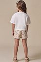 Conjunto de blusa em meia malha com shorts em tecno style 97022 Infanti Infantil Menina
