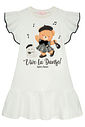 Vestido em molecotton 96516 Kukiê Infantil Menina Vestido em molecotton 96516 Kukiê Infantil Menina