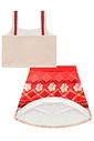 Fantasia de Havaiana (Cropped em malha uv e saia em fly tech com shorts embutido) 97604 Kukiê Infantil Menina Fantasia de Havaiana (Cropped em malha uv e saia em fly tech com shorts embutido) 97604 Kukiê Infantil Menina