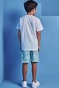 Conjunto de camiseta em meia malha e bermuda em nylon ergonomic com elastano 98695 Johnny Fox Teen Menino Conjunto de camiseta em meia malha e bermuda em nylon ergonomic com elastano 98695 Johnny Fox Teen Menino
