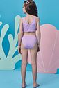 Trio de biquíni em malha UV dry com proteção UV 50+ com saída de praia em tule 99182 Infanti Infantil Menina