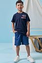 Bermuda em jeans guga com elastano 95409 LucBoo Infantil Menino