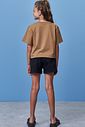 Shorts em jeans black com elastano 97950 Vic Teen Menina Shorts em jeans black com elastano 97950 Vic Teen Menina