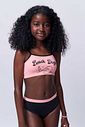 Conjunto de biquíni com top em malha poliamida e calcinha tradicional em malha Uv Dry  50+ 92862 Lilimoon Teen Menina