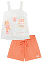 Conjunto de bata em malha fresh e shorts em malha big waffle 96033 Kukiê Infantil Menina Conjunto de bata em malha fresh e shorts em malha big waffle 96033 Kukiê Infantil Menina