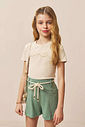 Conjunto de blusa em canelado luna de viscose e shorts em molevisco 96896 Vic Teen Menina Conjunto de blusa em canelado luna de viscose e shorts em molevisco 96896 Vic Teen Menina