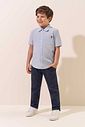 Camisa em tecido listrado 94788 LucBoo Infantil Menino Camisa em tecido listrado 94788 LucBoo Infantil Menino