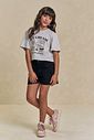 Shorts em sarja com elastano 94605 Lilimoon Teen Menina