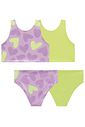 Conjunto de biquíni reversível em malha UV Dry com proteção UV 50+ 99408 Lilimoon Teen Menina Conjunto de biquíni reversível em malha UV Dry com proteção UV 50+ 99408 Lilimoon Teen Menina