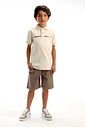 Conjunto de camisa polo em piquet com elastano e bermuda em sarja stretch com elastano 93147 LucBoo Infantil Menino Conjunto de camisa polo em piquet com elastano e bermuda em sarja stretch com elastano 93147 LucBoo Infantil Menino