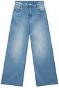 Calça wide leg em jeans com elastano 95001 Vic Teen Menina Calça wide leg em jeans com elastano 95001 Vic Teen Menina