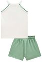 Conjunto de regata em canelado liz com shorts em molevisco 96413 Infanti Infantil Menina