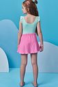 Conjunto de maiô em malha UV dry com proteção UV 50+ com saia em malha textura 98475 Infanti Infantil Menina