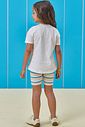 Conjunto de camiseta em meia malha e bermuda biker em molecotton 96368 Kukiê Infantil Menina Conjunto de camiseta em meia malha e bermuda biker em molecotton 96368 Kukiê Infantil Menina