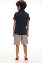 Conjunto de camisa polo em meia malha e bermuda em linho santorine com elastano 92461 LucBoo Infantil Menino Conjunto de camisa polo em meia malha e bermuda em linho santorine com elastano 92461 LucBoo Infantil Menino