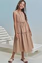 Vestido midi em linho pacific 99452 Lilimoon Teen Menina Vestido midi em linho pacific 99452 Lilimoon Teen Menina