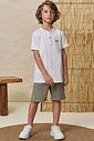 Conjunto de camiseta em malha textura e sarja ônix com elastano 99607 LucBoo Infantil Menino Conjunto de camiseta em malha textura e sarja ônix com elastano 99607 LucBoo Infantil Menino